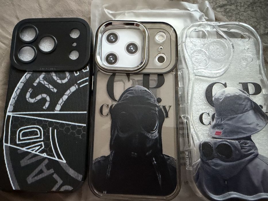 Силиконов  кейс iphone 17 pro. Stone island. Cp company