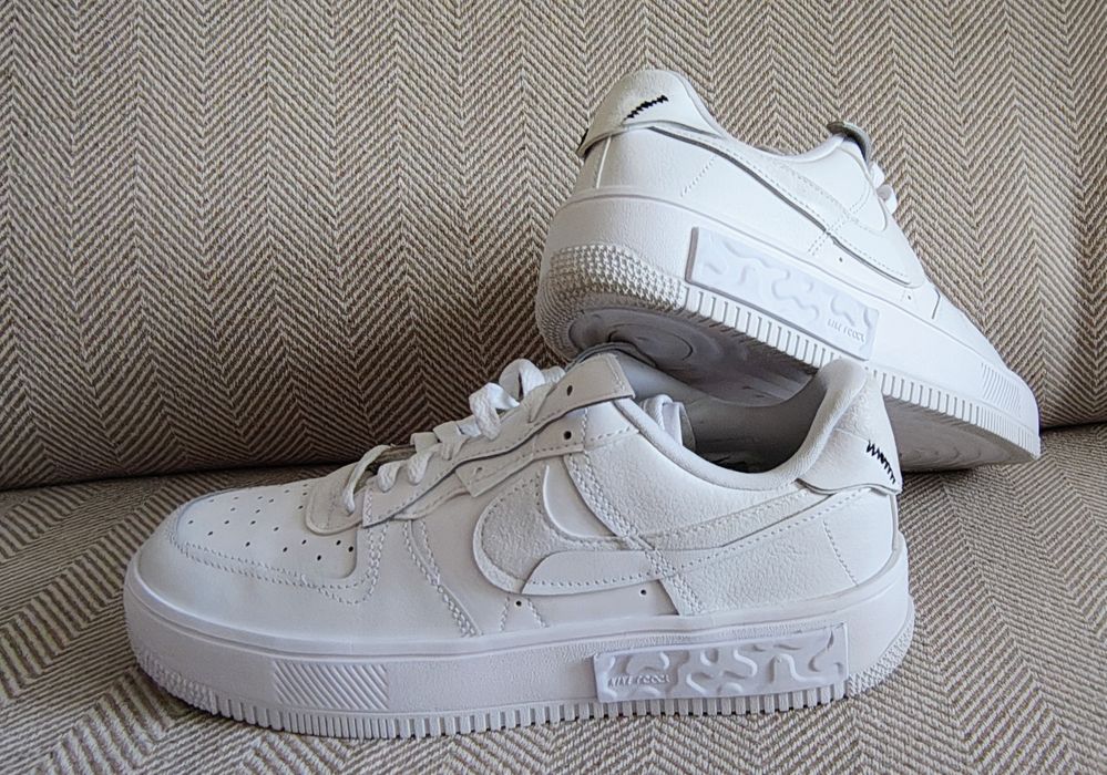 Nike Air Force 1, triple white.