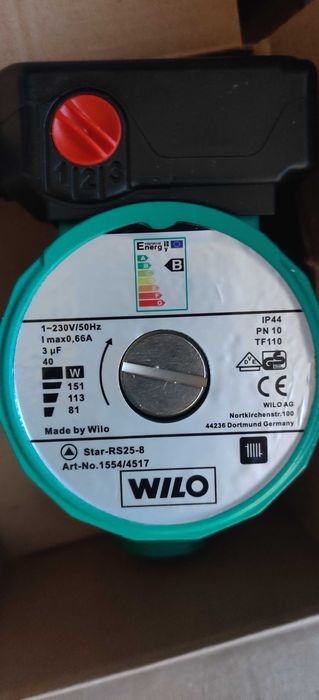 Pompa Willo RS 25 80 180 recirculare apa