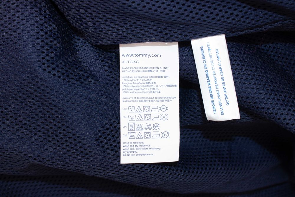 Tommy Hilfiger Оригинално дамско яке тъмносиньо Windbreaker Ветровка XL
