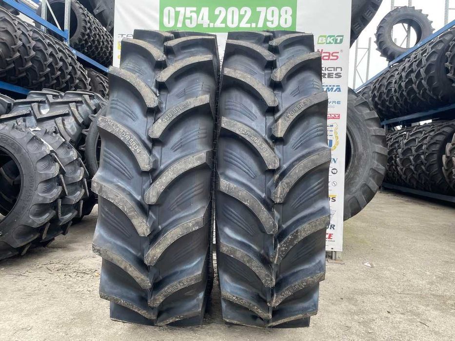Anvelope noi radiale 420/85R34 pentru tractor spate marca OZKA