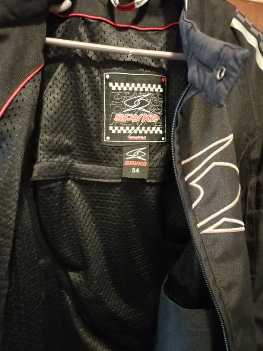 Два броя къси текстилни мото якета spyke /54 номер/ L/ XL с протектори