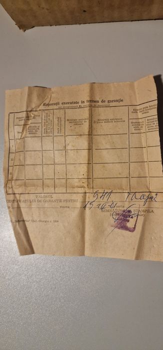 Ceas cu cuc, la cutie, certificat de garantie, instructiuni