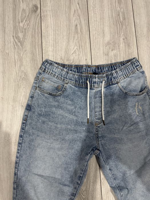 Blugi jogger albastri