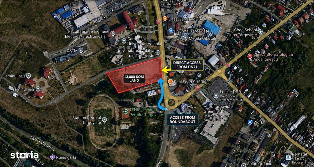 Teren de vânzare Targoviste, 3000 mp, utilități|Rond| Univ Valahia