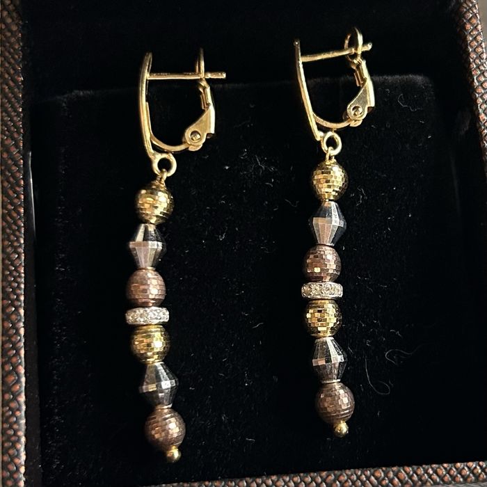 Cercei aur 18 k din Dubai