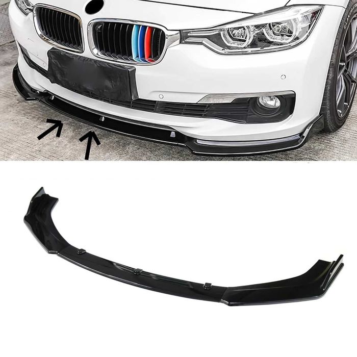 Lip Dedicat Prelungire Bara Fata Simpla Non-M BMW F30 F31, Negru Lucio
