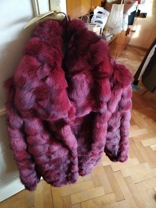 Палта кожуси естествен косъм лисица