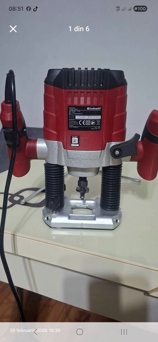 Masina de frezat Einhell TC-RO 1155 E, 1100 W, 30000 RPM, 55 mm