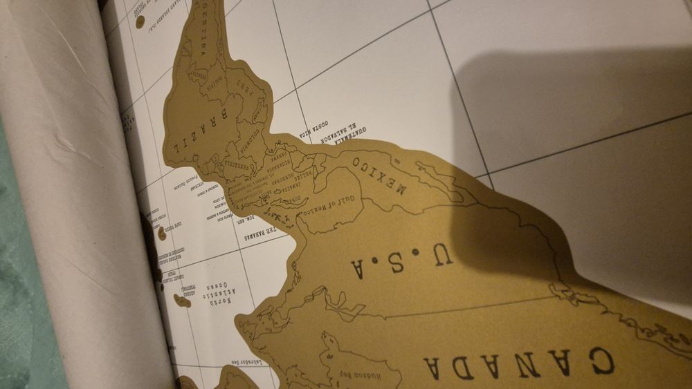 Скреч карта на света