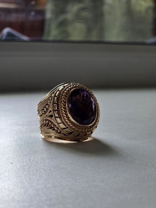 Перстень золотой,585пробы,22.5размер