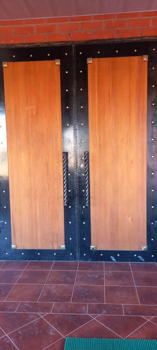 Ворота металл + дерево