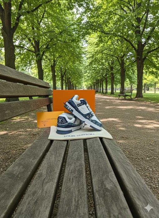 Adidasi LV Trainers Jeans - Adidasi Full Box Premium