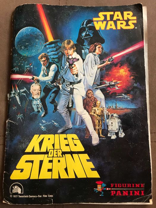 Star Wars Krieg Der Sterne Panini 1977 пълен албум със стикери