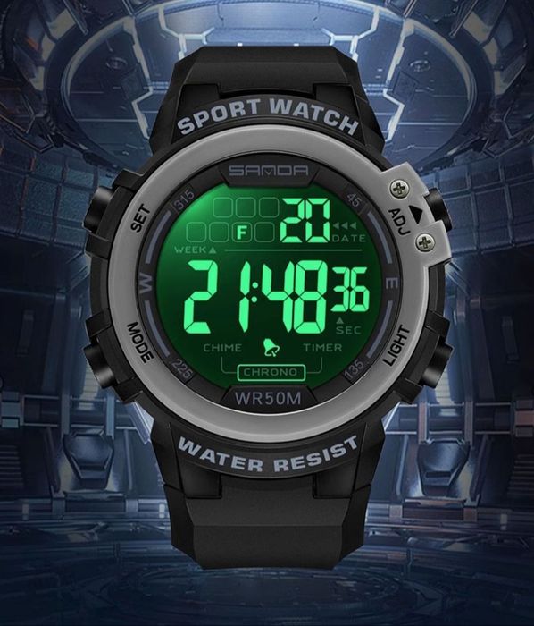 Часы наручные мужские электронные водонепроницаемые. Elektron soat