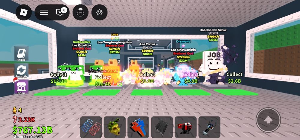 Колекция от Brainrot-и в Steal a Brainrot