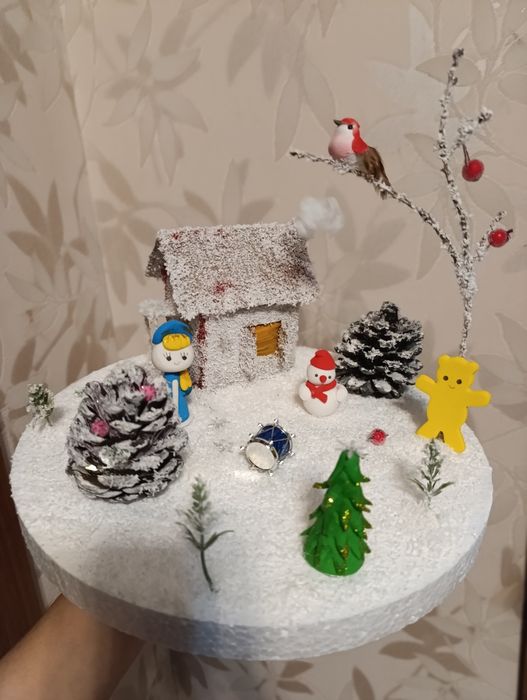 Зимния поделка   .