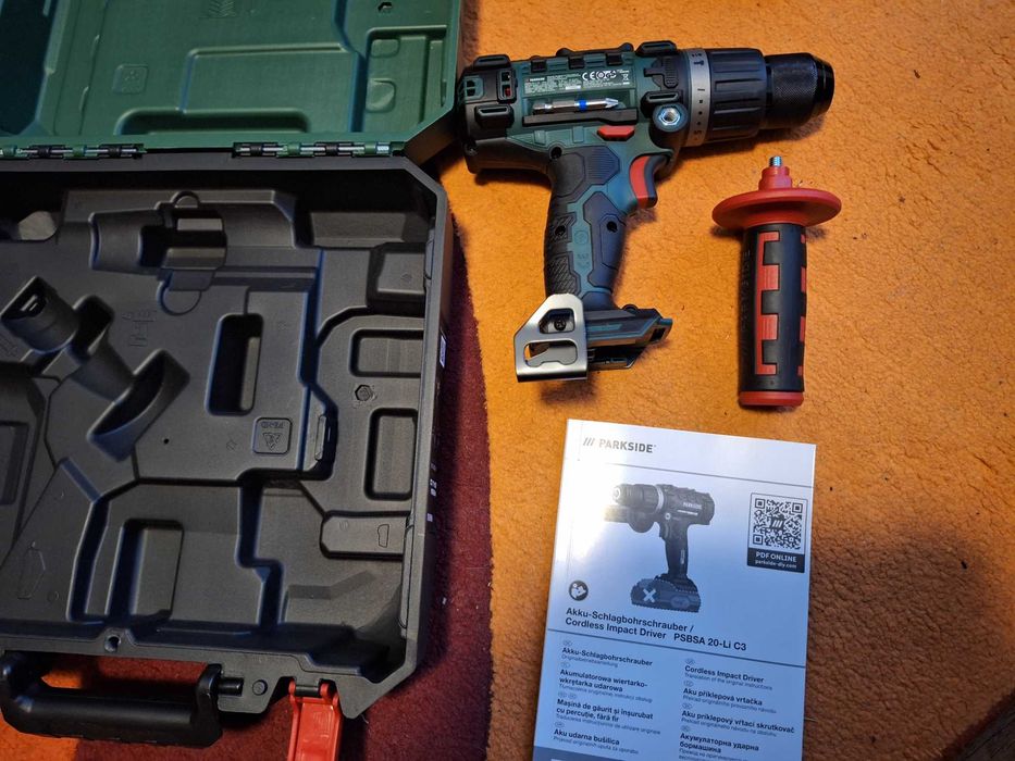 Masina gaurit 3 fct:găurire, găurire cu percuție, înșurubare, Parkside