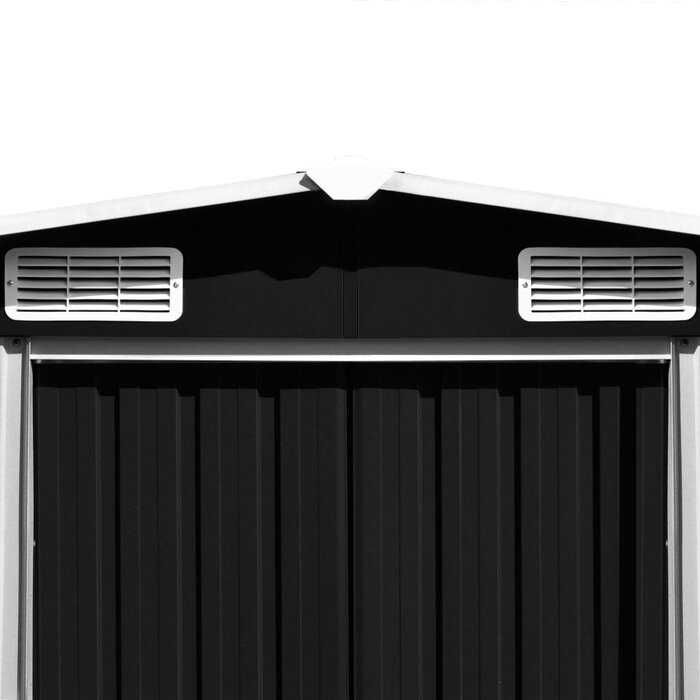 Градинска барака, 257x580x181 см, метал, 4 цвята