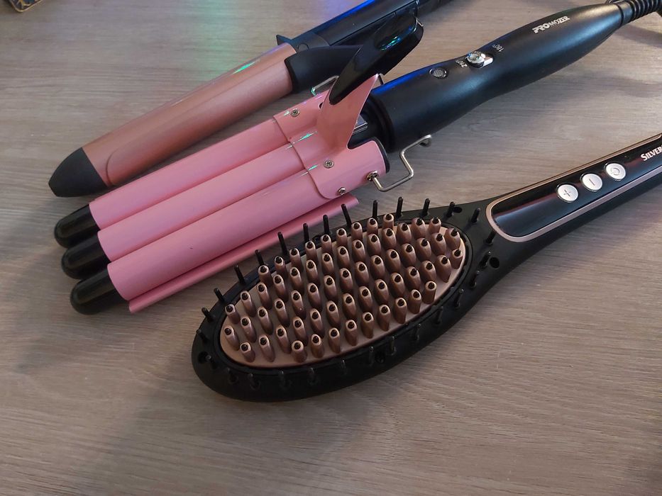 Ondulator, placă ondulatoare și perie termică pentru păr