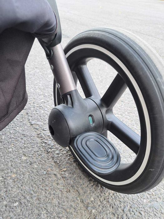 Cybex Бебешка количка Gazelle S Stone Grey близнаци + 2бр летни коша