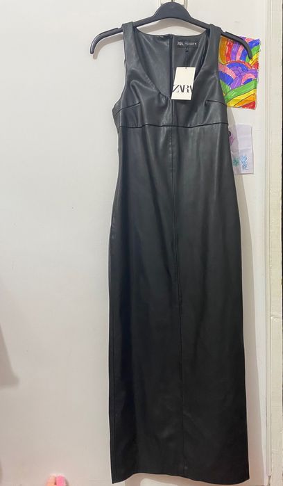 Rochie de piele ZARA, S, noua cu eticheta