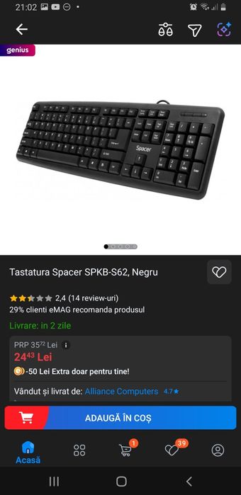 Vind tastatura Specer,Foarte calitativă