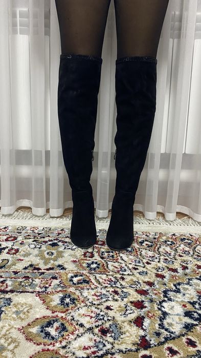 Сапоги замшевые демисезонные