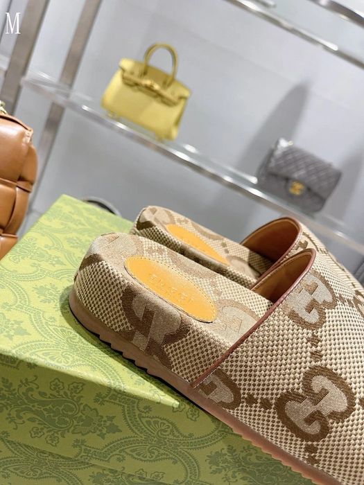 GG Canvas Slide - Beige
