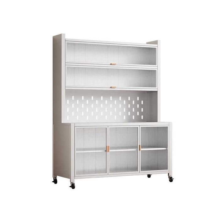 Oshxona metall shkafi shaffof eshiklar bilan | Кухонный шкаф