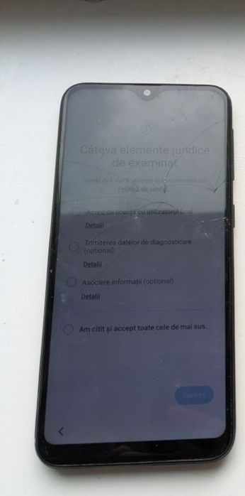 Telefon cu ecran spart Samsung A20e, perfect functional