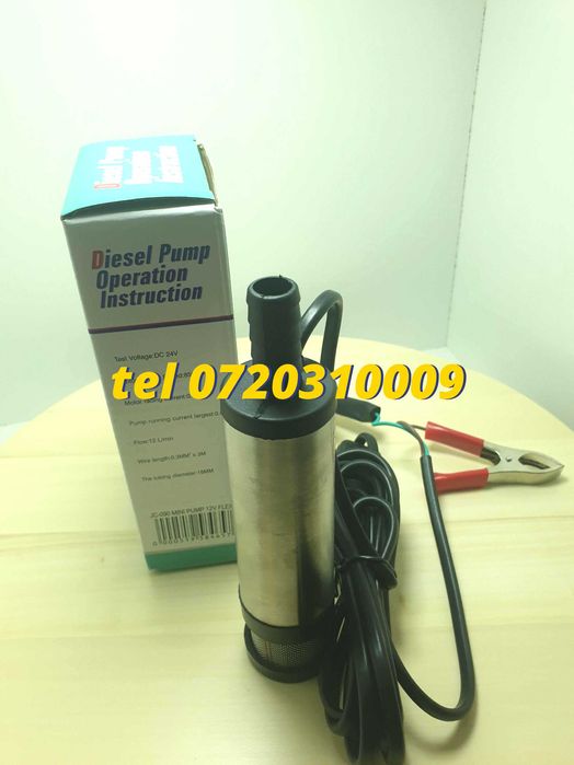 Pompa De Transfer Lichide Capacitate Mare Submersibila 12v 30lm