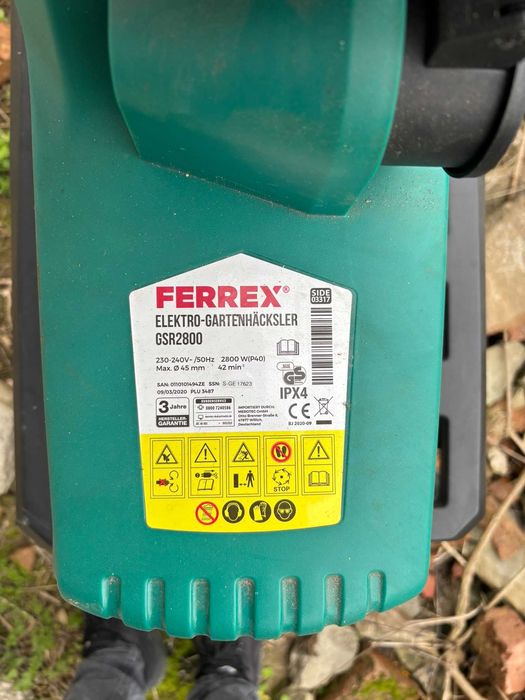 Валцова самопридърпваща дробилка 2800W 45мм