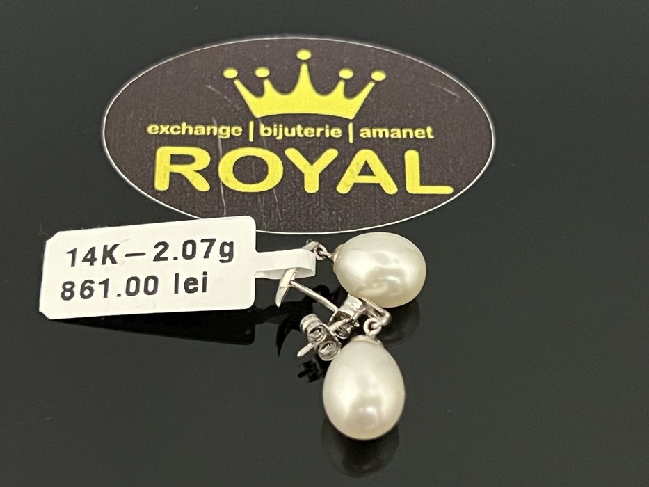 Bijuteria Royal CB : Cercei dama aur 14K  2,07 grame