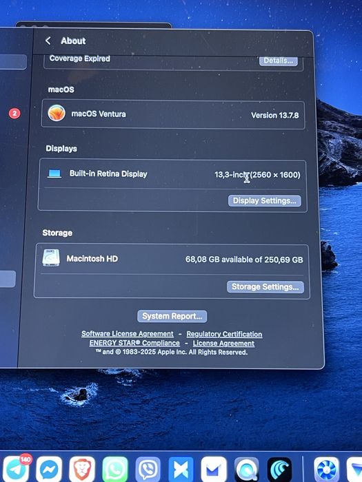 CTO 13.3' Core i7 Apple MacBook Pro 2017 TouchBar 16GB RAM/256GB/