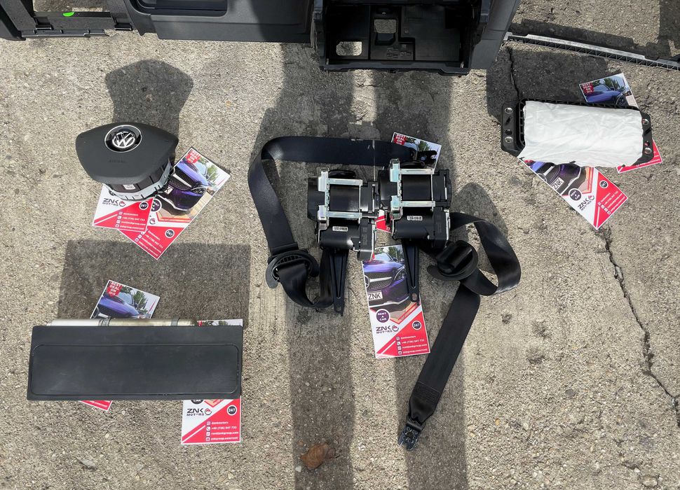 VW Passat b8 plansa de bord HUD / kit airbag volan / centuri siguranta