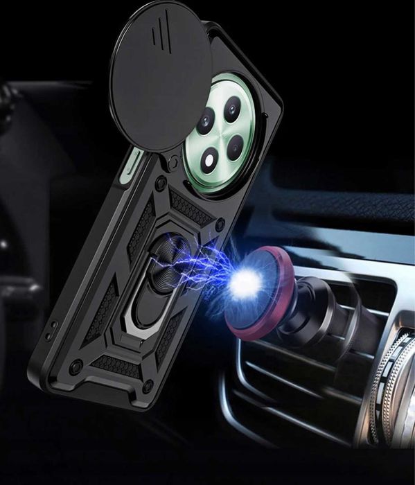 Husa hybrid Armor cu inel pentru Oppo Reno12 F 5G / Oppo Reno 12 F 5G