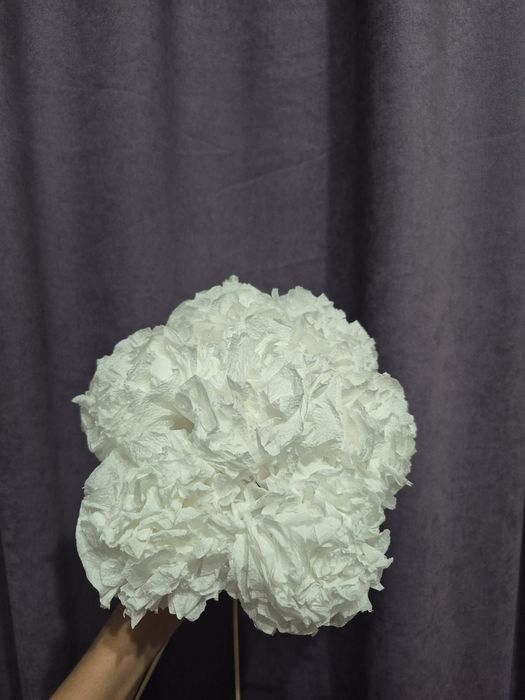 Цветы из салфеток