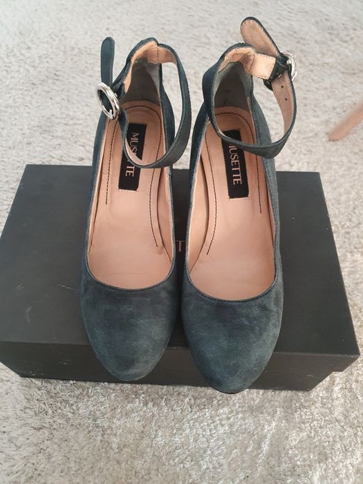 Pantofi Musette, piele naturala, marimea 35