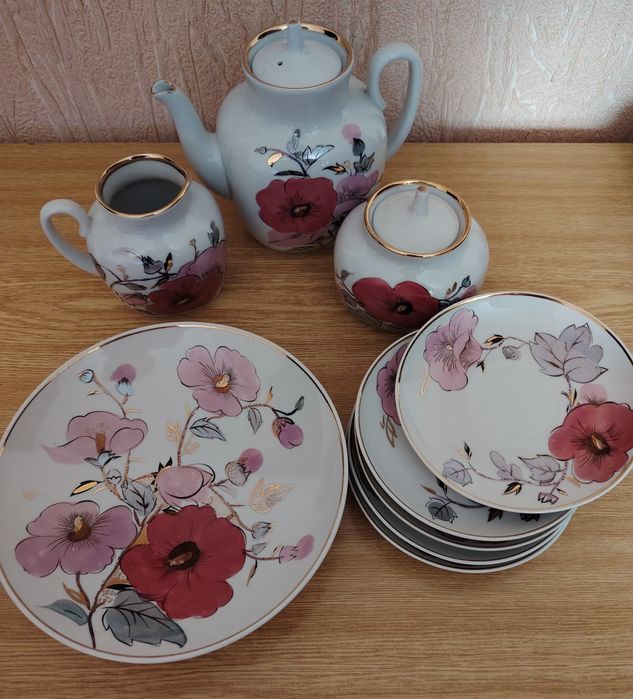 чайный сервиз фарфоровый