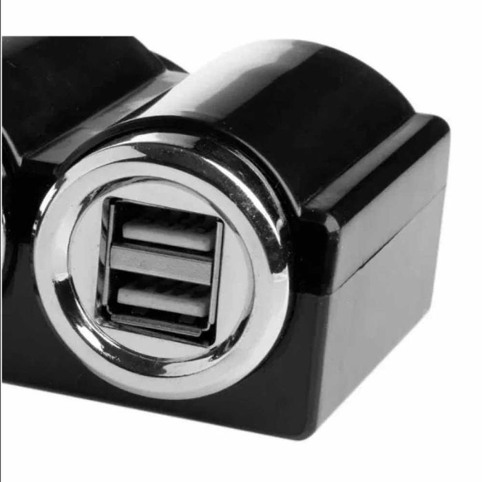 Разклонител за запалка 4 порта за автомобили и камиони 2х USB Зарядно