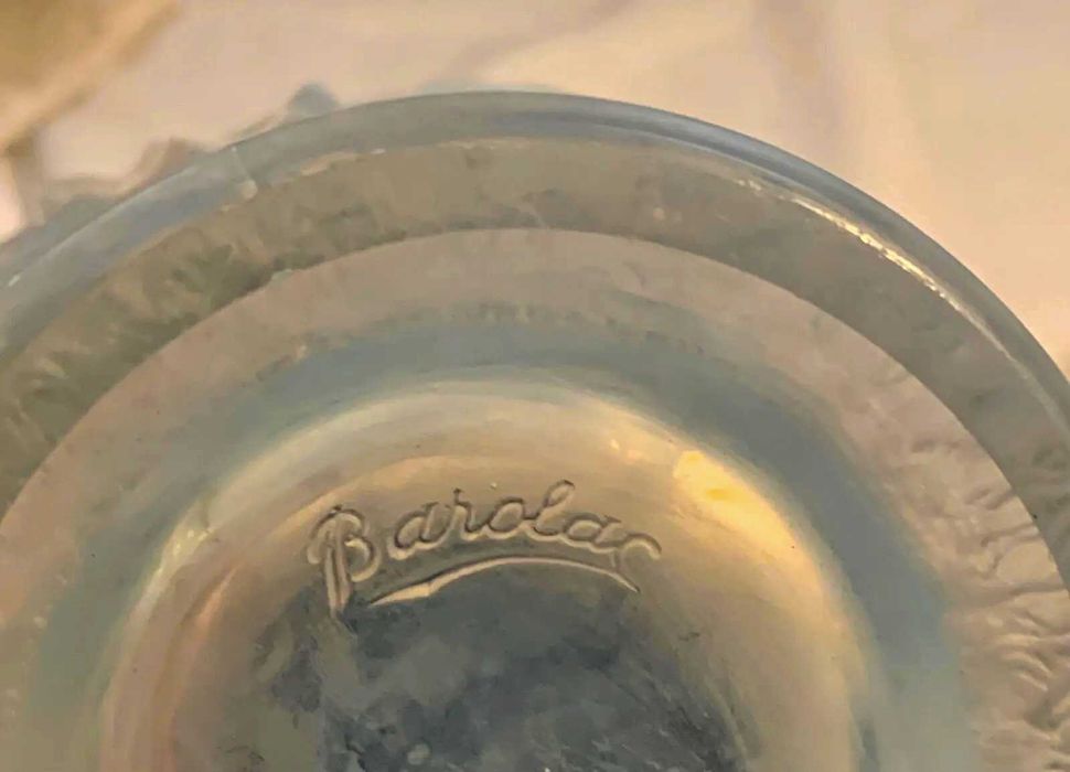 Ваза Barolac "Тюльпаны" из опалесцентного стекла