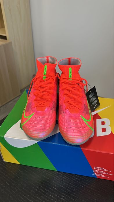 Nike Mercurial Superfly 8 Elite FG Bright Crimson Indigo Burst Unisex