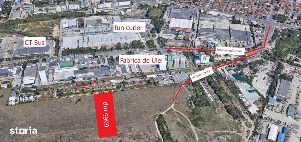 Teren intravilan zona industriala Fabrica de Ulei