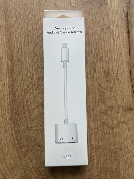 Преходних 2 в 1 - от Lightning към x2 Lightning кабел /розов