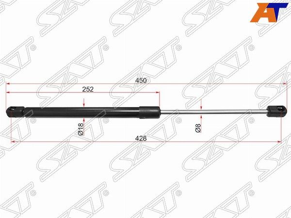 Амортизатор капота Chevrolet Captiva