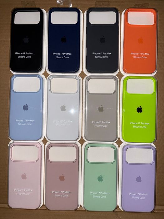 Husa iPhone silicon color sau transparenta 17 PRO MAX 17 Pro 17 Air 17