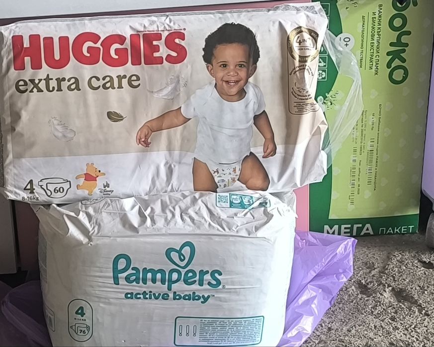 Памперси Huggies extra care 4