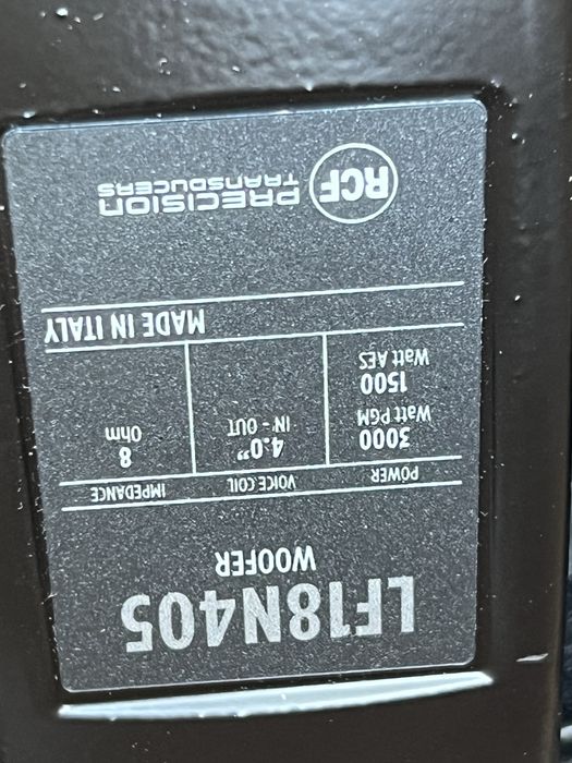 RCF LF18N405 3000W неодимов