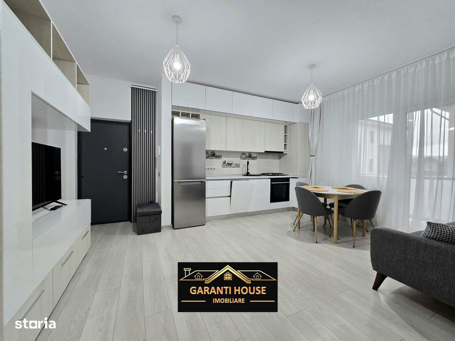 Comision 0%, Bloc nou, apartament cu 2 camere, terasa, parcare, 350€